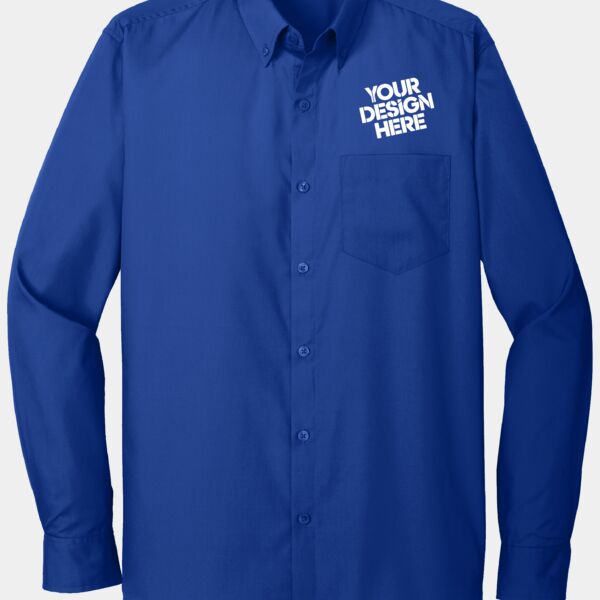 Long Sleeve Carefree Poplin Shirt Thumbnail