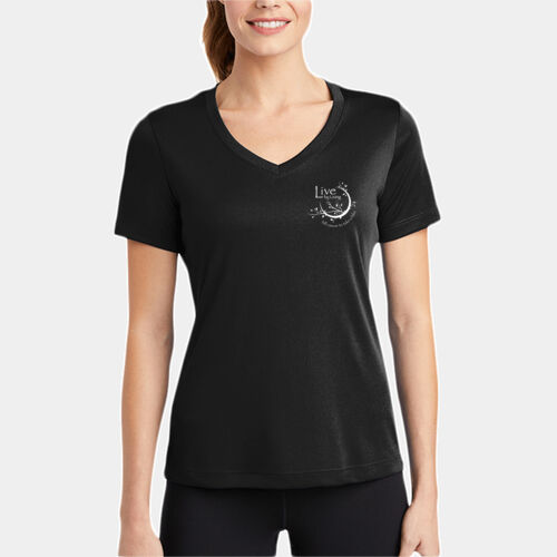 LBL WHITE PRINT - Ladies PosiCharge ® Competitor V Neck Tee Thumbnail