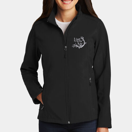 LBL WHITE EMBROIDERY - Ladies Core Soft Shell Jacket Thumbnail