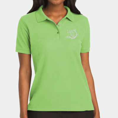 embroidery left chest - Ladies Silk Touch Polo Thumbnail