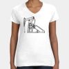 Women's Fine Jersey V-Neck Tee Thumbnail