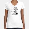 Women's Fine Jersey V-Neck Tee Thumbnail