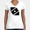 Women's Fine Jersey V-Neck Tee Thumbnail