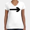 Women's Fine Jersey V-Neck Tee Thumbnail