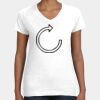 Women's Fine Jersey V-Neck Tee Thumbnail