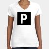 Women's Fine Jersey V-Neck Tee Thumbnail