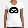Women's Fine Jersey V-Neck Tee Thumbnail