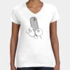 Women's Fine Jersey V-Neck Tee Thumbnail