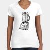 Women's Fine Jersey V-Neck Tee Thumbnail