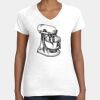 Women's Fine Jersey V-Neck Tee Thumbnail
