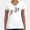 Women's Fine Jersey V-Neck Tee Thumbnail