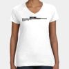 Women's Fine Jersey V-Neck Tee Thumbnail