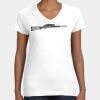 Women's Fine Jersey V-Neck Tee Thumbnail