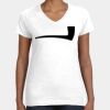Women's Fine Jersey V-Neck Tee Thumbnail