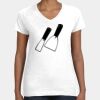 Women's Fine Jersey V-Neck Tee Thumbnail