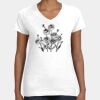 Women's Fine Jersey V-Neck Tee Thumbnail