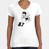 Women's Fine Jersey V-Neck Tee Thumbnail