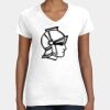 Women's Fine Jersey V-Neck Tee Thumbnail