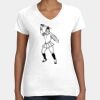 Women's Fine Jersey V-Neck Tee Thumbnail