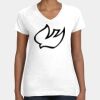 Women's Fine Jersey V-Neck Tee Thumbnail