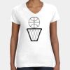 Women's Fine Jersey V-Neck Tee Thumbnail
