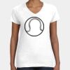 Women's Fine Jersey V-Neck Tee Thumbnail