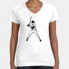 Women's Fine Jersey V-Neck Tee Thumbnail