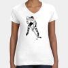 Women's Fine Jersey V-Neck Tee Thumbnail