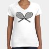 Women's Fine Jersey V-Neck Tee Thumbnail