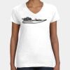 Women's Fine Jersey V-Neck Tee Thumbnail