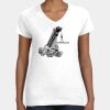 Women's Fine Jersey V-Neck Tee Thumbnail