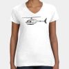 Women's Fine Jersey V-Neck Tee Thumbnail