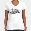 Women's Fine Jersey V-Neck Tee Thumbnail