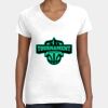 Women's Fine Jersey V-Neck Tee Thumbnail