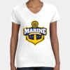 Women's Fine Jersey V-Neck Tee Thumbnail