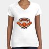 Women's Fine Jersey V-Neck Tee Thumbnail