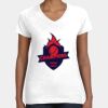 Women's Fine Jersey V-Neck Tee Thumbnail