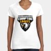 Women's Fine Jersey V-Neck Tee Thumbnail