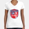 Women's Fine Jersey V-Neck Tee Thumbnail