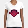 Women's Fine Jersey V-Neck Tee Thumbnail