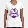 Women's Fine Jersey V-Neck Tee Thumbnail