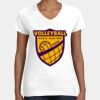 Women's Fine Jersey V-Neck Tee Thumbnail
