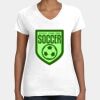 Women's Fine Jersey V-Neck Tee Thumbnail