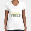 Women's Fine Jersey V-Neck Tee Thumbnail