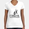 Women's Fine Jersey V-Neck Tee Thumbnail