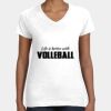 Women's Fine Jersey V-Neck Tee Thumbnail