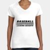 Women's Fine Jersey V-Neck Tee Thumbnail