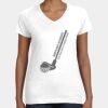 Women's Fine Jersey V-Neck Tee Thumbnail