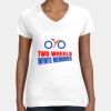 Women's Fine Jersey V-Neck Tee Thumbnail