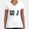 Women's Fine Jersey V-Neck Tee Thumbnail